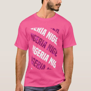 Camiseta Camouflage cor-de-rosa na Nigéria Camo