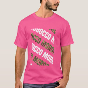 Camiseta Camouflage Verde com Padrão de Marrocos