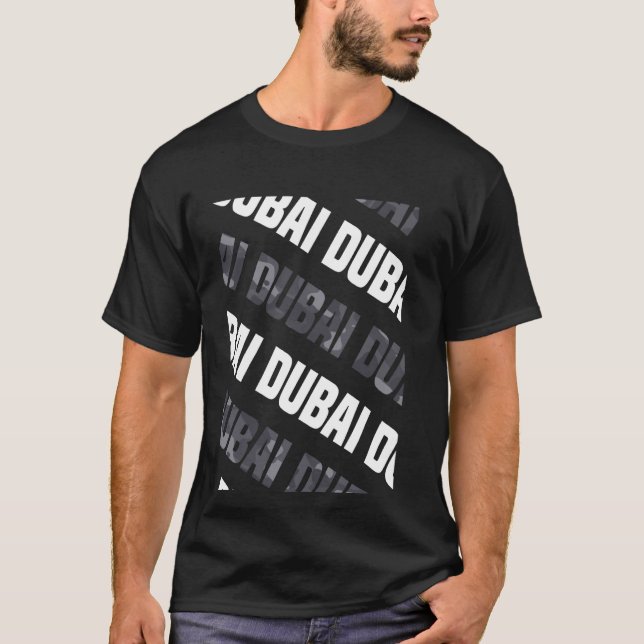 Camiseta Camouflagem de Cinzas de padrão Dubai Camo (Frente)