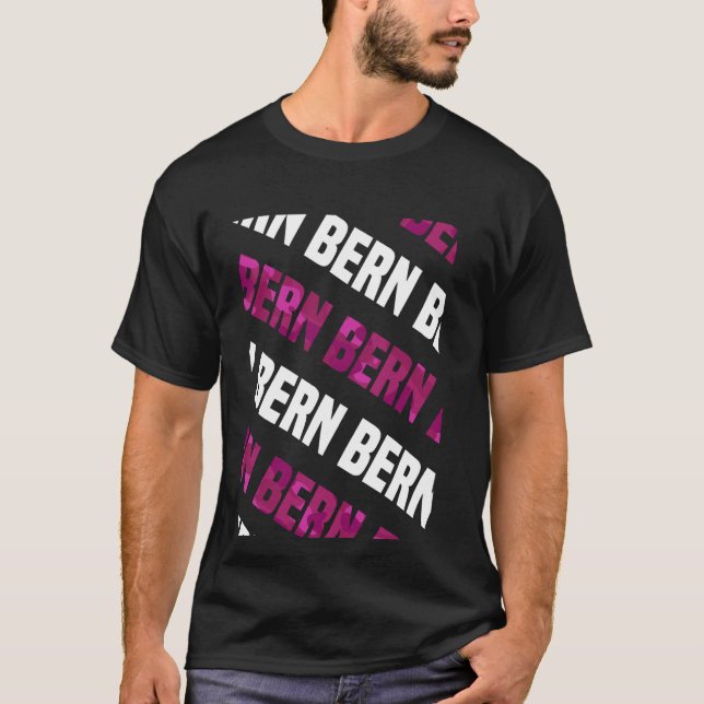 Camiseta Camouflagem rosa com padrão Bern Camo (Frente)