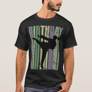 Camiseta Camouflate Karate Garota Filha Aniversário Feliz C