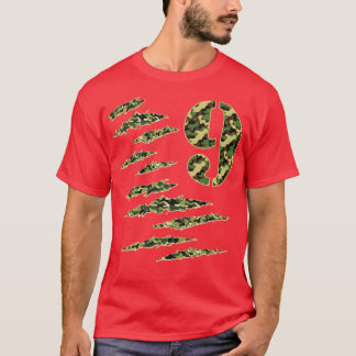 Camiseta Camousa Soldado Camo de 9 Anos