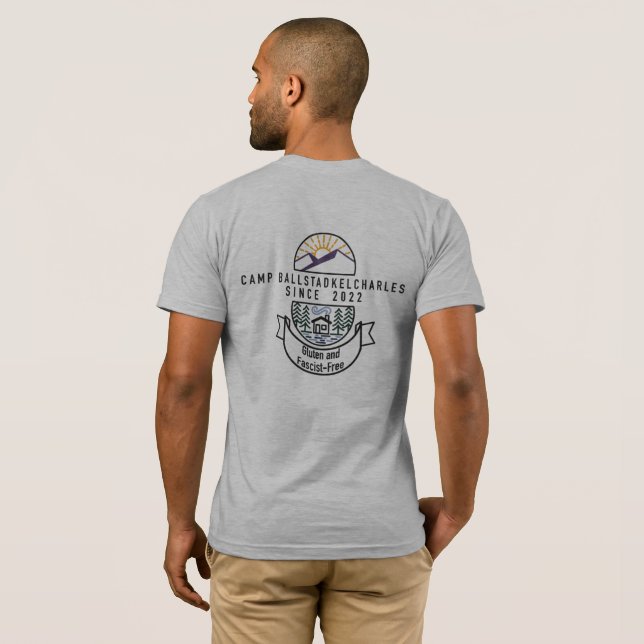 Camiseta Camp Ballstadkelcharles sem nome T-Shirt (Parte Traseira Completa)