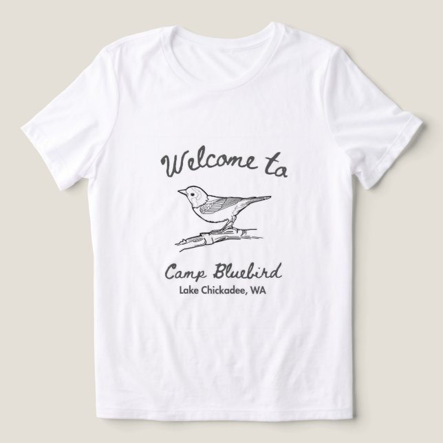 Camiseta Camp Bluebird Tee (Design frontal)