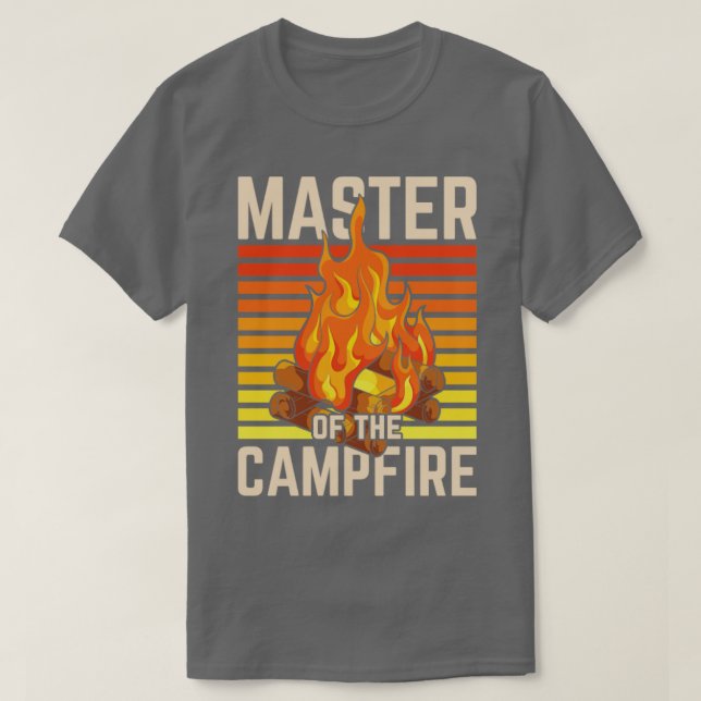 Camiseta Camp Campfire Mestre Funny Outdoor Camper Nature C (Frente do Design)