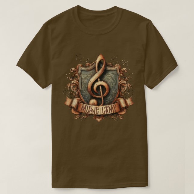 Camiseta Camp de Música T-Shirt (Frente do Design)