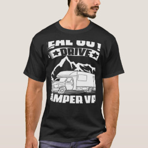 Camiseta Camp de Viagem do Camp Van Camp do Cara Drive Real