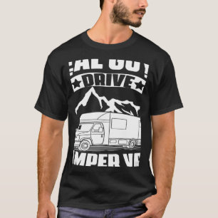 Camiseta Camp de Viagem do Camp Van Camp do Cara Drive Real