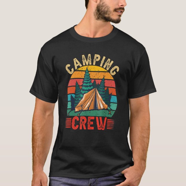 Camiseta Camp Family Camping Camper Correspondente Grupo Ca (Frente)