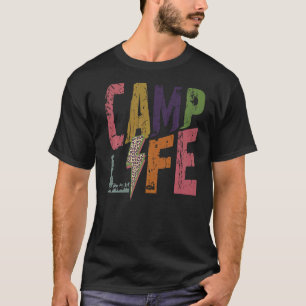 Camiseta Camp Feliz Diversão Camp Camp Camp Camping and Cam