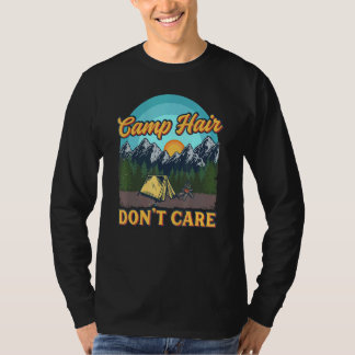 Camiseta Camp Hair Dont Care - Campanha divertido ao ar liv