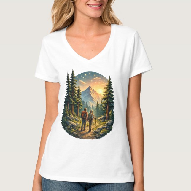 Camiseta Camp Life Feels Right – Sunlit Path Tee USA (Frente)
