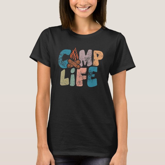 Camiseta Camp Life Happy Camper Love Camping Life (Frente)