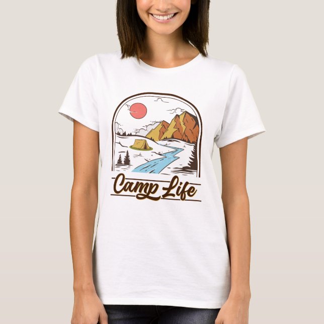 Camiseta Camp Life Mountain Camp (Frente)
