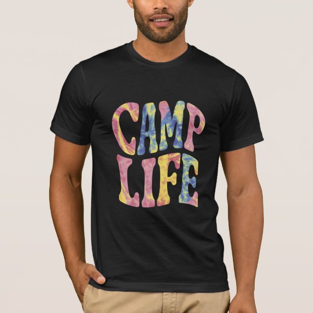 Camiseta Camp Life Tie-Die Retro (Frente)
