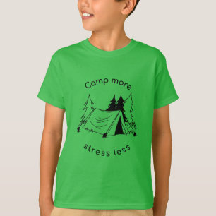 Camiseta Camp mais stress menos diafragma básica de Tri-Ble