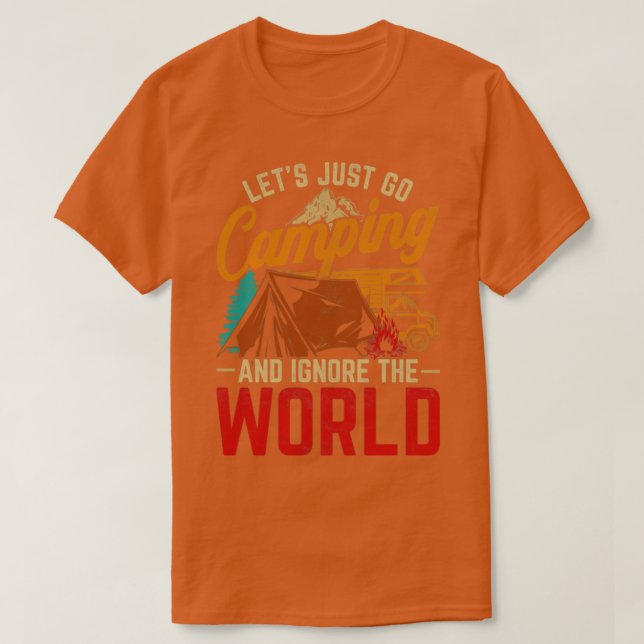 Camiseta Camp Nature Campsite Wildlife Camper Outdoor Campi (Frente do Design)