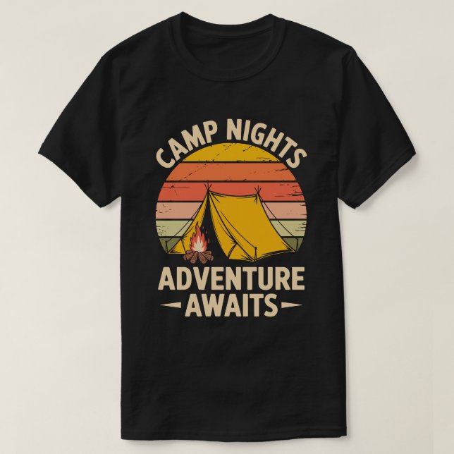 Camiseta Camp Nights Circle (Frente do Design)
