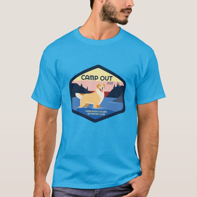 Camiseta Camp Out 2025 Ouro T-Shirt (Frente)