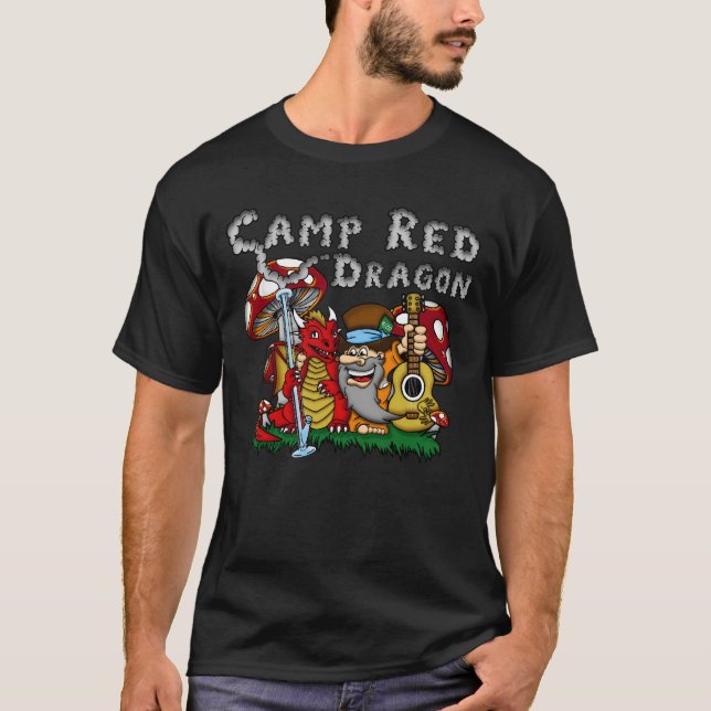 Camiseta Camp Red Dragon 2025 B.A.T. Black D/S T-Shirt (Frente)