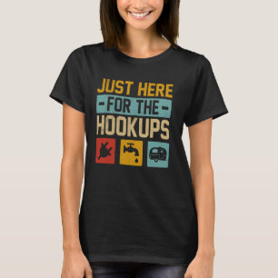 Camiseta Camp RV Camper Engraçado Acampamento Estou aqui pa
