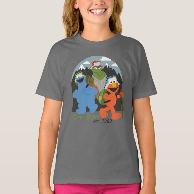 Camiseta Camp Sesame Street EST. 1969 (Frente)
