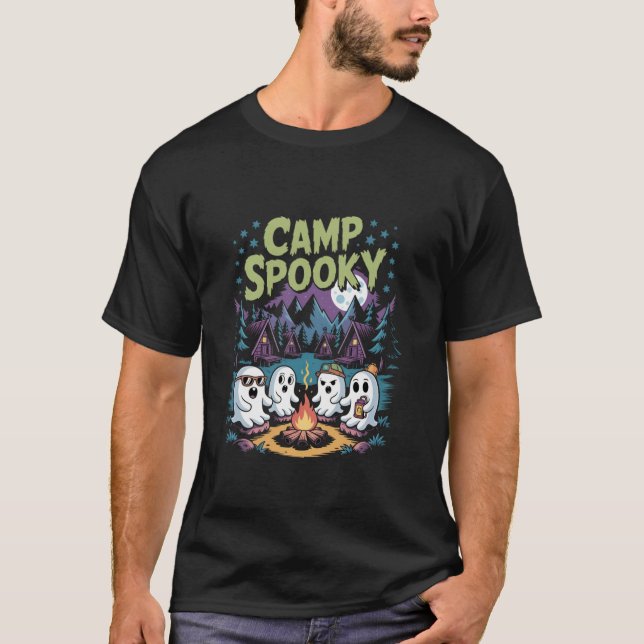 Camiseta Camp Spooky Summerbetween Halloween (Frente)