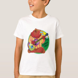 Camiseta Camp T-Shirt Cantando Urso Personalizado