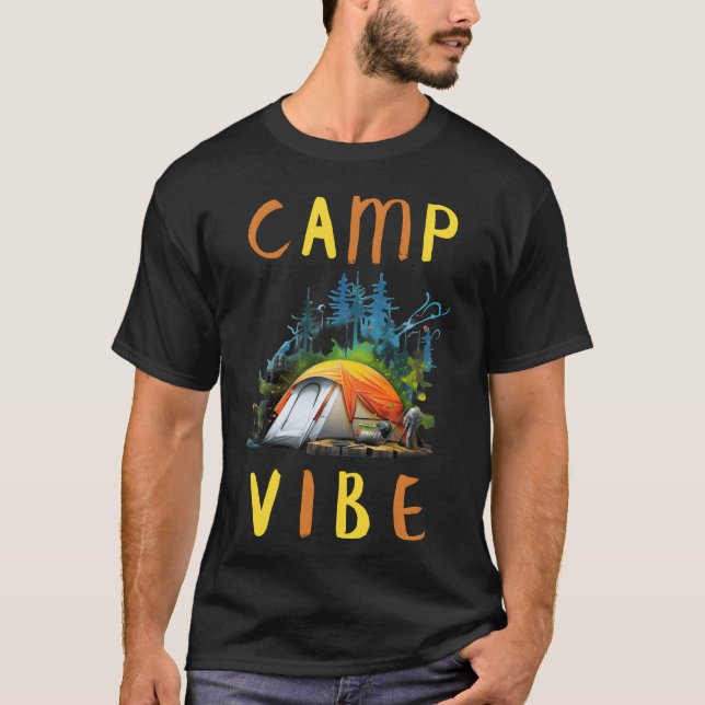 Camiseta Camp Vibe Camping Lovers retro (Frente)