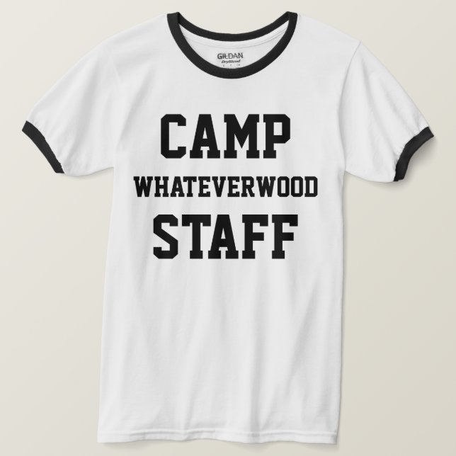 Camiseta Camp Whateverwood Funcionarios Black (Frente do Design)