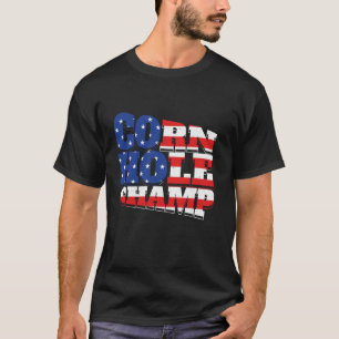 Camiseta Campa do CornHole Bandeira dos EUA Saco de Feijão 