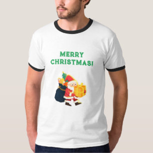 Camiseta Campainha de Celebração de Natal Impresso Desejos