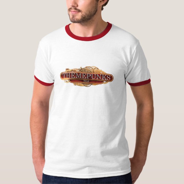Camiseta Campainha do vermelho do famoso dos homens (Frente)