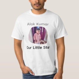 Camiseta Campainha Infantil com Foto e Nome Personalizados