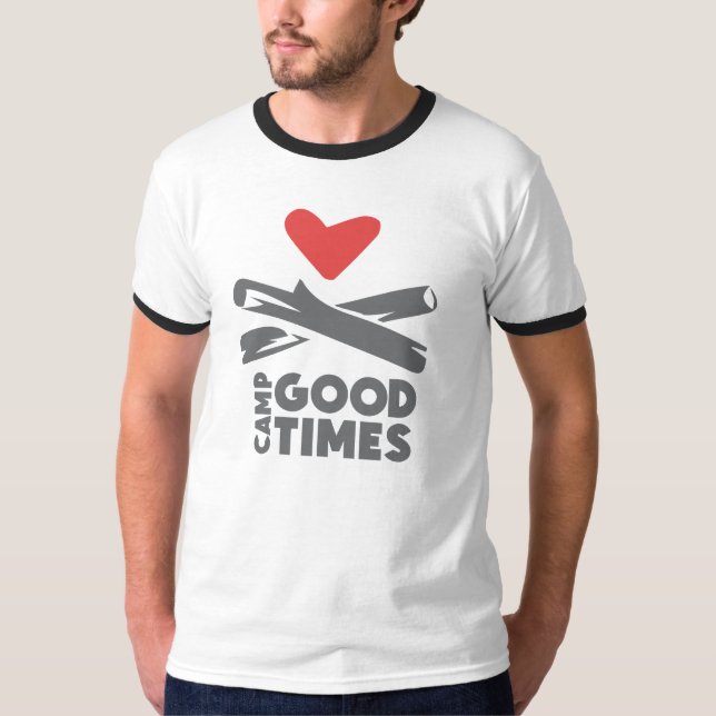 Camiseta Campainha T de Goodtimes do acampamento (Frente)
