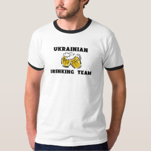 Camiseta Campainha ucraniana T da equipe do bebendo