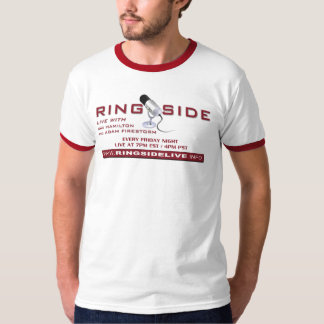 Camiseta Campainha vermelha do Ringside/branca viva