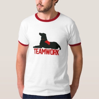 Camiseta Campainha vermelha dos homens dos trabalhos em