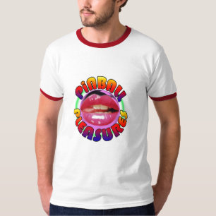 Camiseta Campainha vermelha T dos prazeres do Pinball