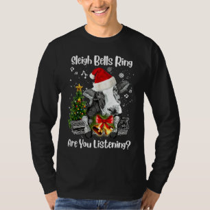 Camiseta Campainhas Toche Você Está Ouvindo Fazenda Natal F