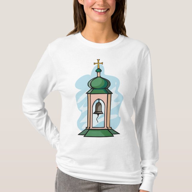 Camiseta Campanário da Igreja Ortodoxa Rústica (Frente)