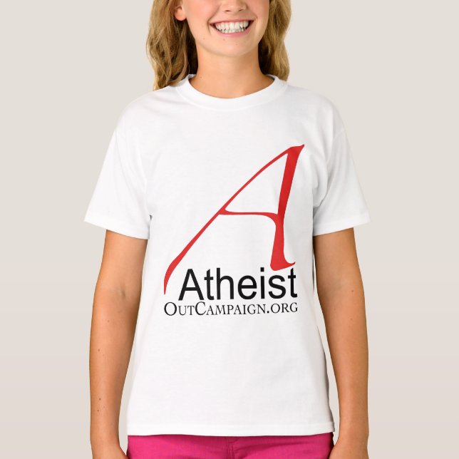 Camiseta Campanha Atheist Out (Frente)
