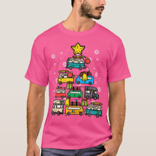 Camiseta Campanha Carro Árvore de Natal Xmas Homens Pai de