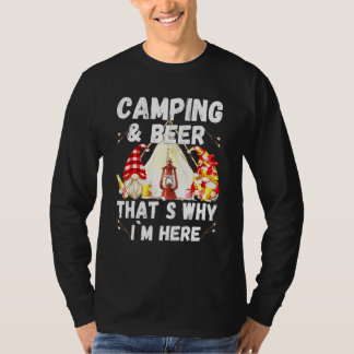 Camiseta Campanha Cerveja Por Isso Estou Aqui Com Gnomos Be