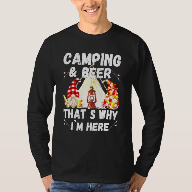 Camiseta Campanha Cerveja Por Isso Estou Aqui Com Gnomos Be (Frente)