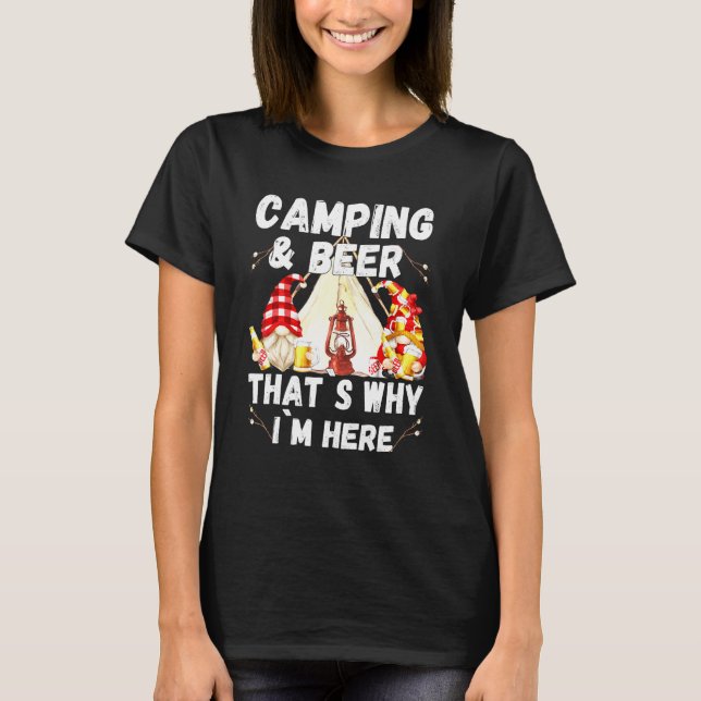 Camiseta Campanha Cerveja Por Isso Estou Aqui Com Gnomos Be (Frente)
