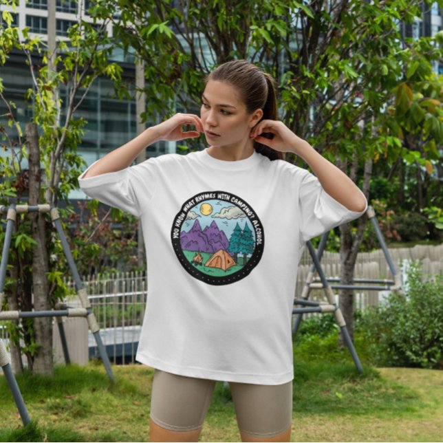 Camiseta Campanha Com Crachá De Álcool (Criador carregado)