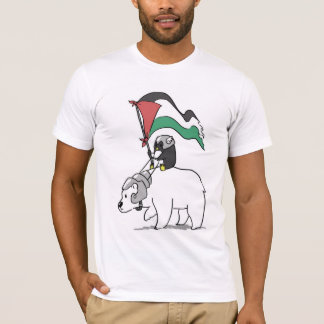 Camiseta Campanha da solidariedade da Palestina do pinguim