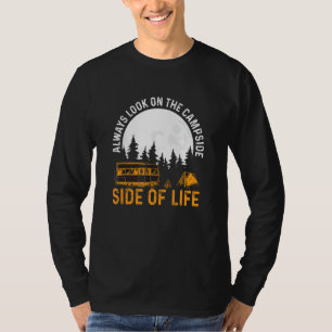 Camiseta Campanha Da Vida Engraçado De Caminho E Acampament