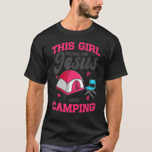 Camiseta Campanha De Acampamento De Verão Esta Garota Funci
